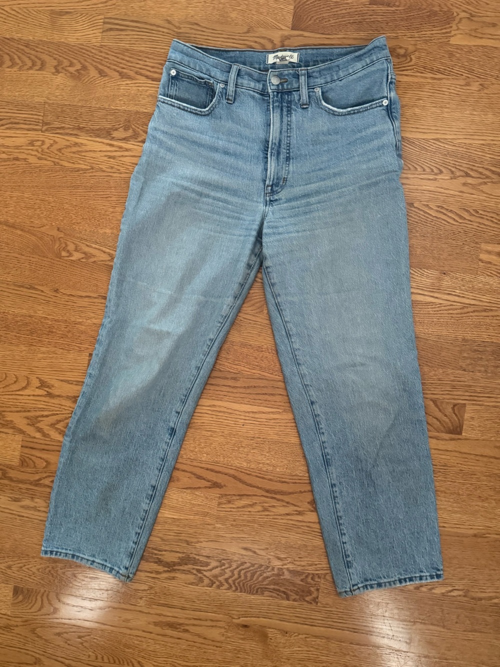 Madewell perfect vintage straight jean light wash size 28